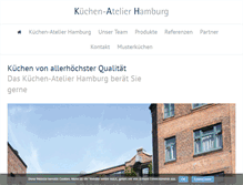 Tablet Screenshot of kuechen-atelier-hamburg.de